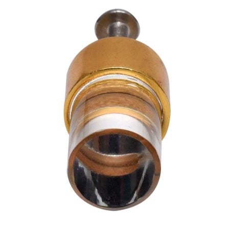 Clear Golden Tiny Cylinder Glass Cabinet knobs